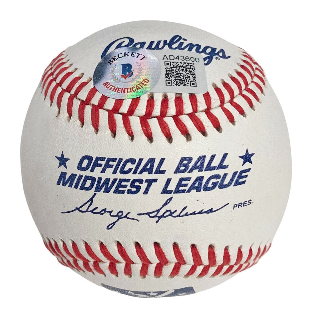 Rare Mike Trout Single Signed Baseball, 2010 Pre-Rookie Auto "20". Beckett BAS
