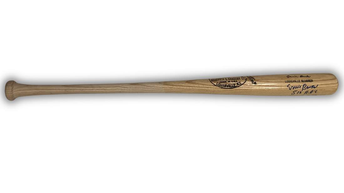 Ernie Banks Signed &amp; Inscribed Chicago Cubs Baseball Bat. Auto JSA1