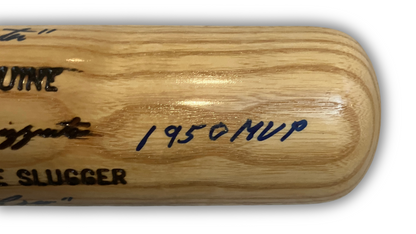 Phil Rizzuto Signed &amp; Inscribed "1950 MVP" New York Yankees Bat. Auto JSA4