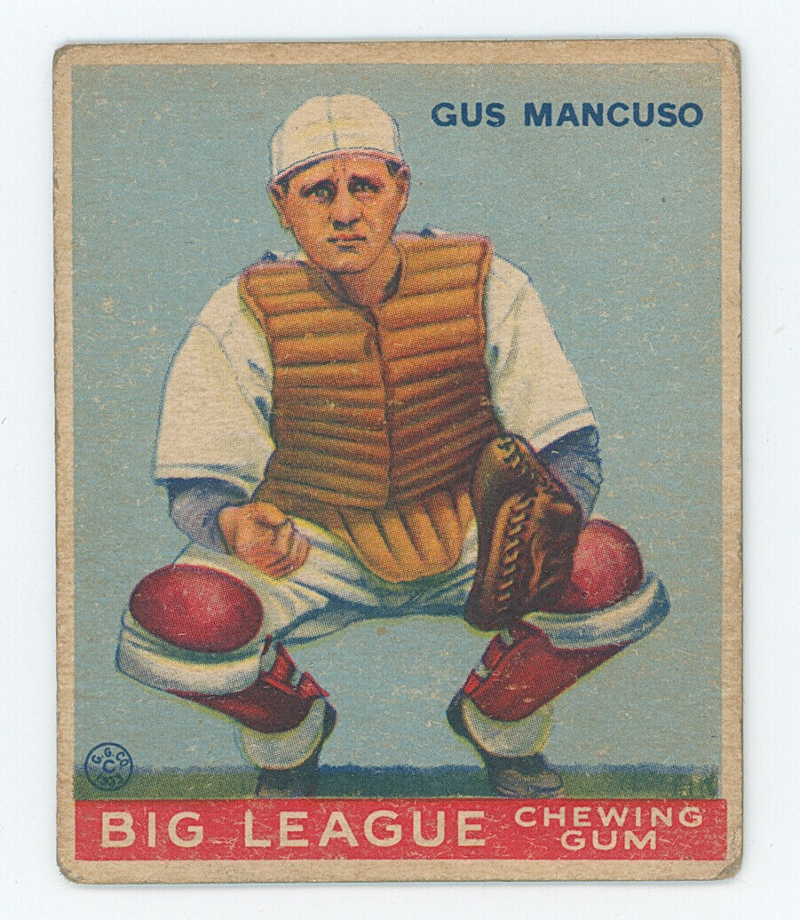 1933 Goudey Gus Mancuso. 