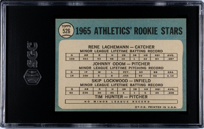 1965 Topps Catfish Hunter Rookie. SGC 6