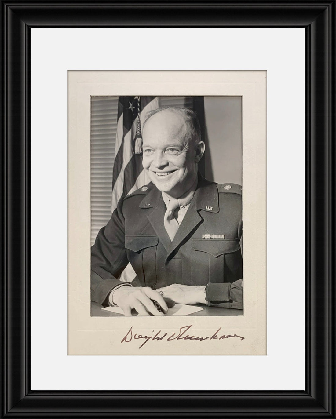 President Dwight D. Eisenhower Signed Photo, Military Portrait. PSA0