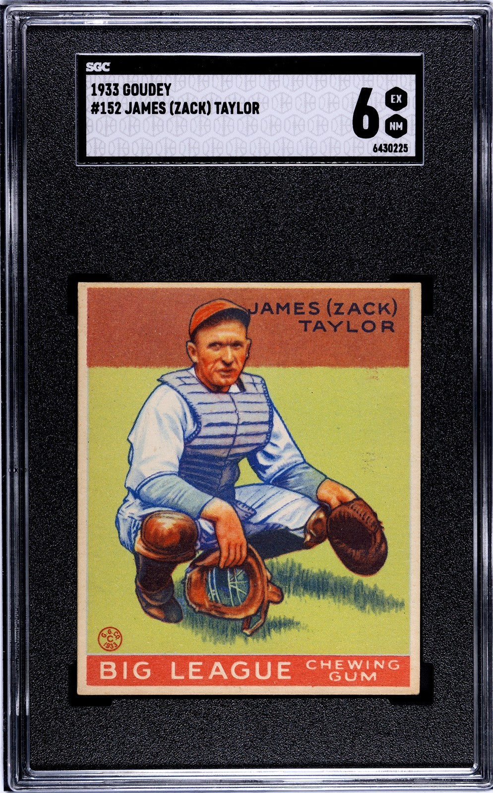1933 Goudey James (Zack) Taylor 