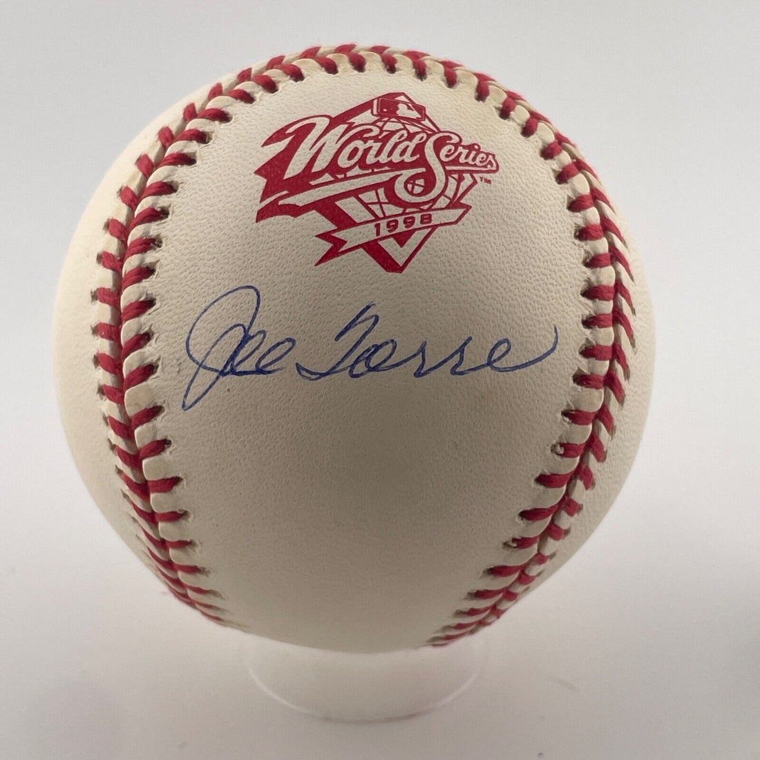 Joe Torre Signed Baseball. 1998 WS Baseball. JSA.
