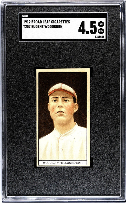 1912 Broad Leaf Cigarettes T207 Eugene Woodburn SGC 4.50