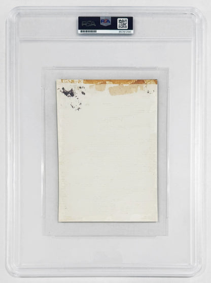 Ty Cobb Signed Photograph. Rare In Action Photo, Batting. PSA2