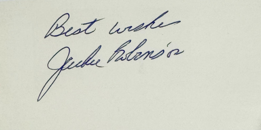 Jackie Robinson Signed &amp; "Best Wishes" Inscribed Autograph Display.1