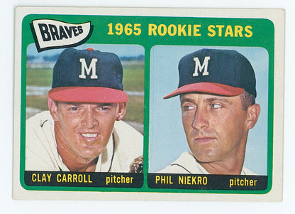 1965 Topps Phil Niekro Rookie Card. 