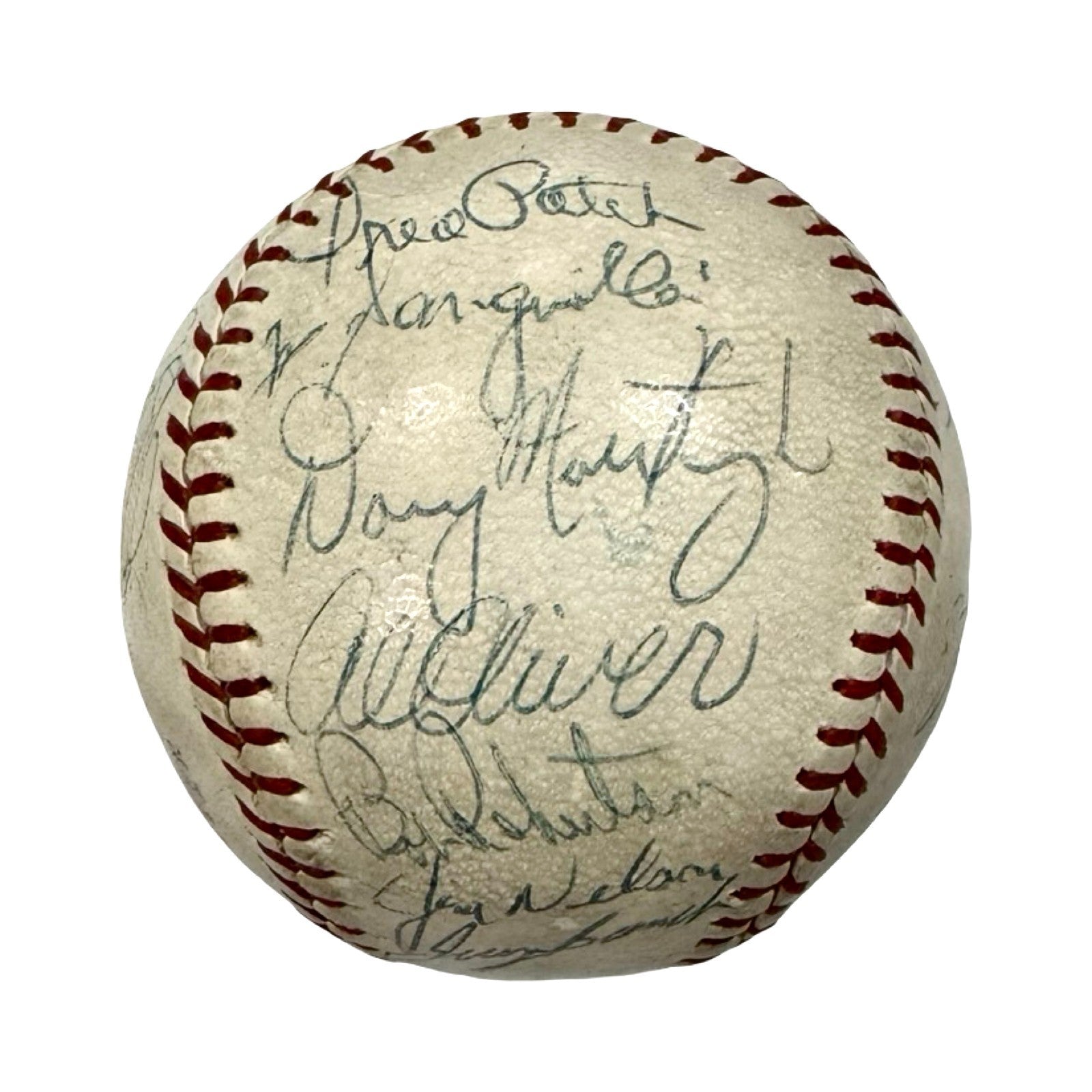 1970 Pittsburgh Pirates Team Signed Baseball with Roberto Clemente. JSA2