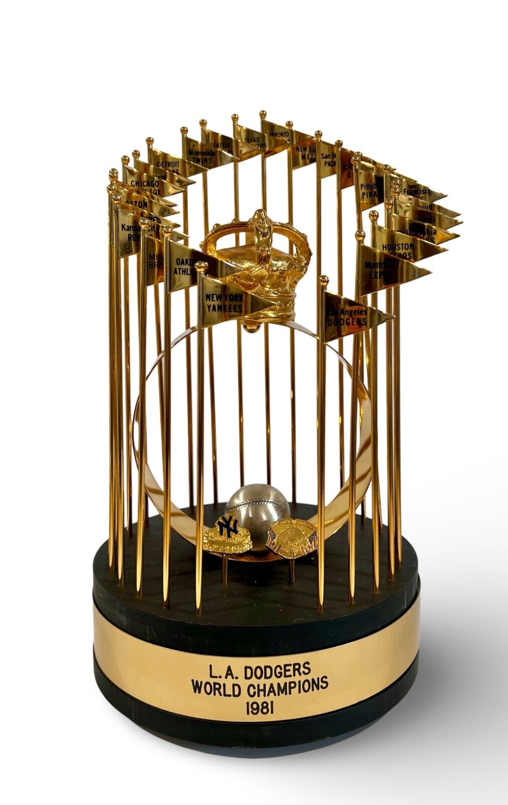 Official Los Angeles Dodgers 1981 World Series Trophy. Mint Condition