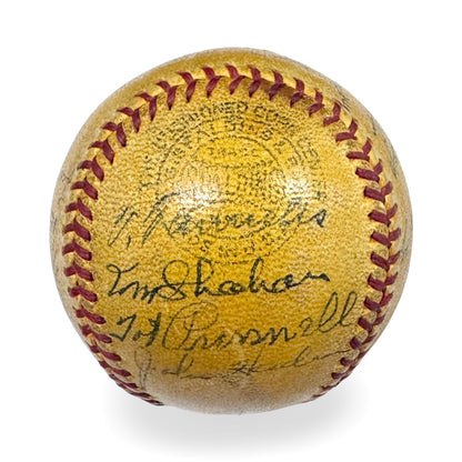 Rare Babe Ruth Signed Official Night Game Baseball, 1938 Dodgers. Auto Grade 82