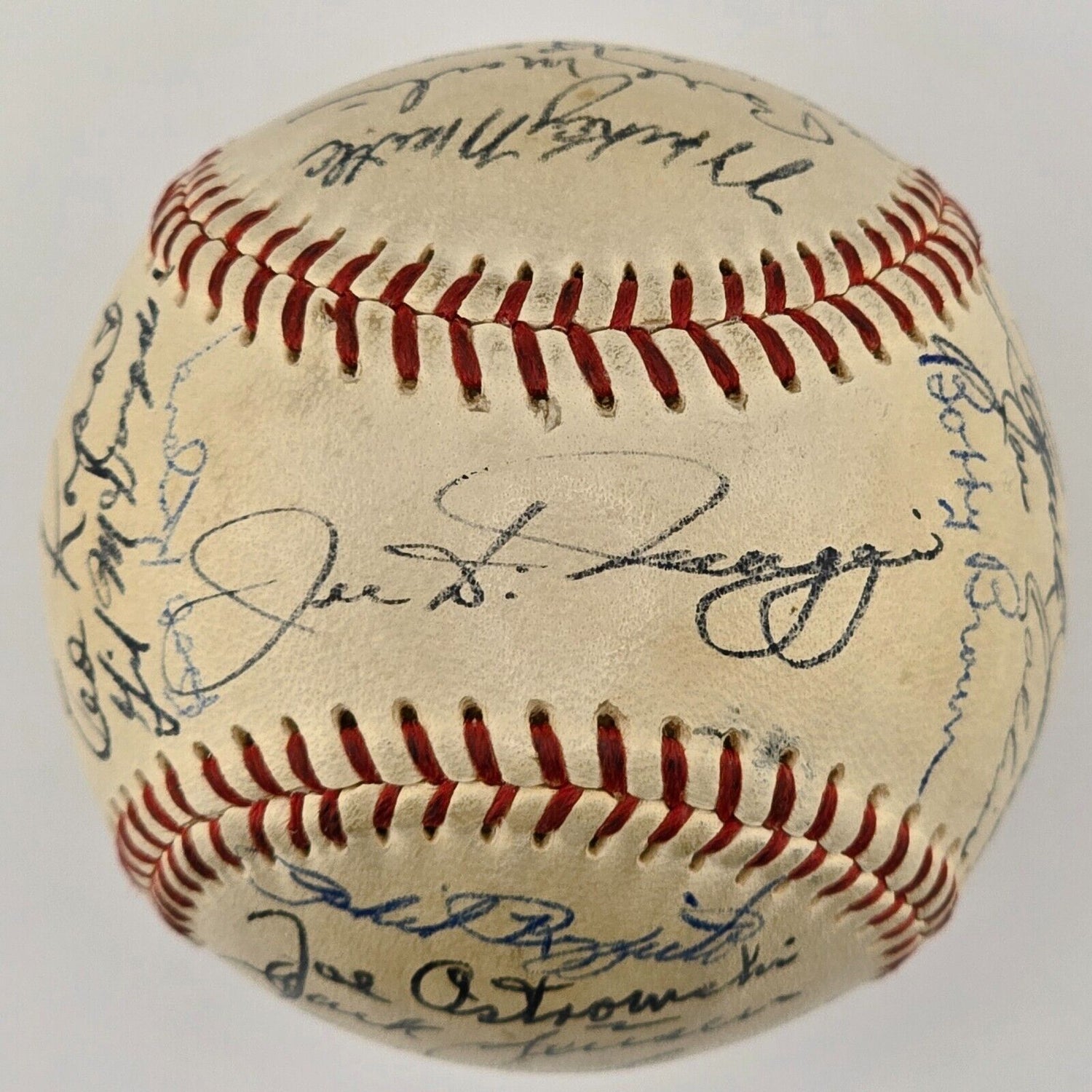 1951 New York Yankees Team Signed Baseball. Rookie Mantle Signature. PSA/DNA LOA