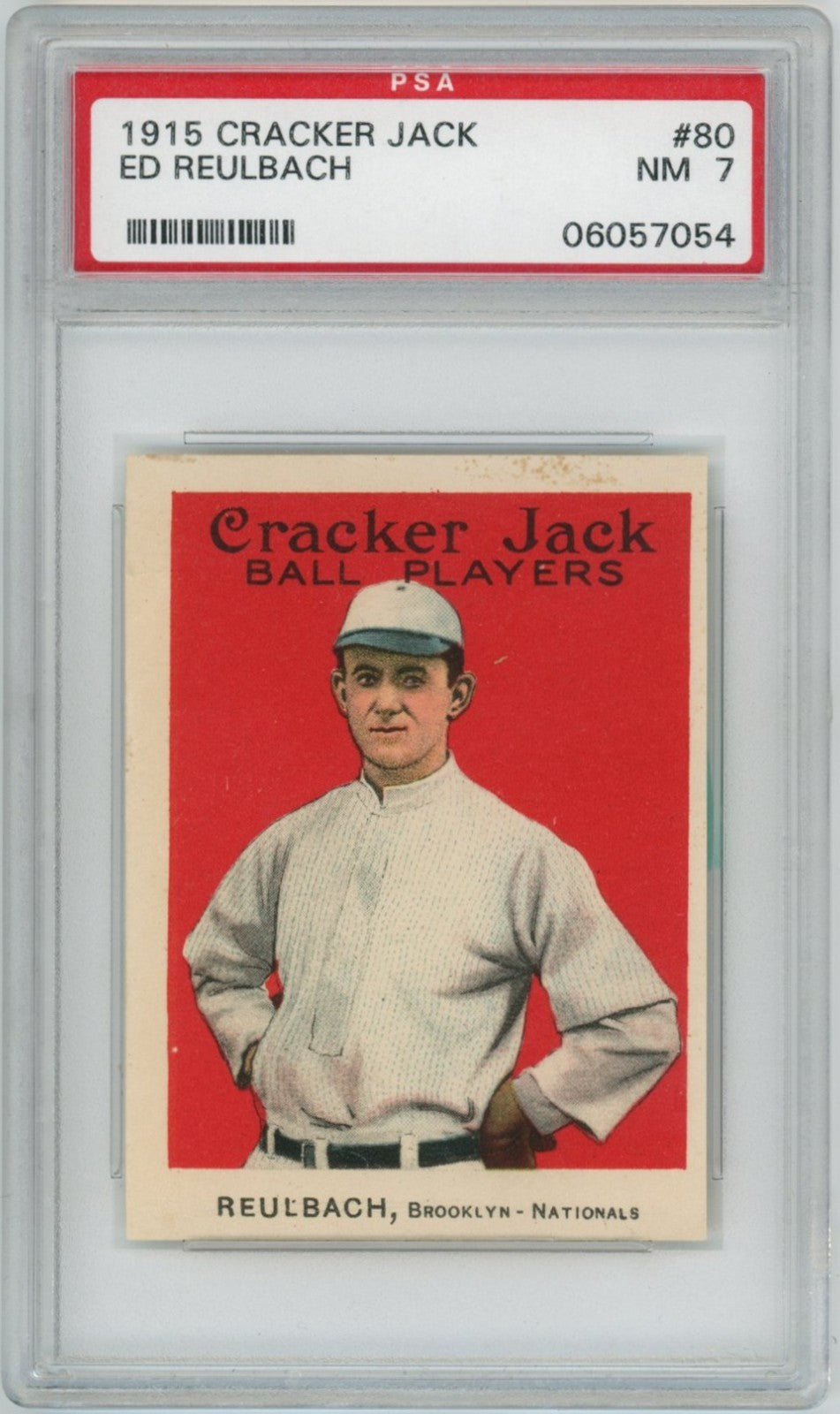 1915 Cracker Jack Ed Reulbach PSA 70