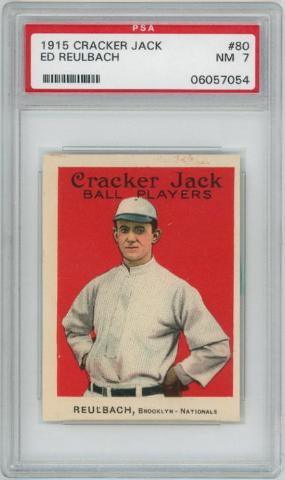 1915 Cracker Jack Ed Reulbach PSA 70