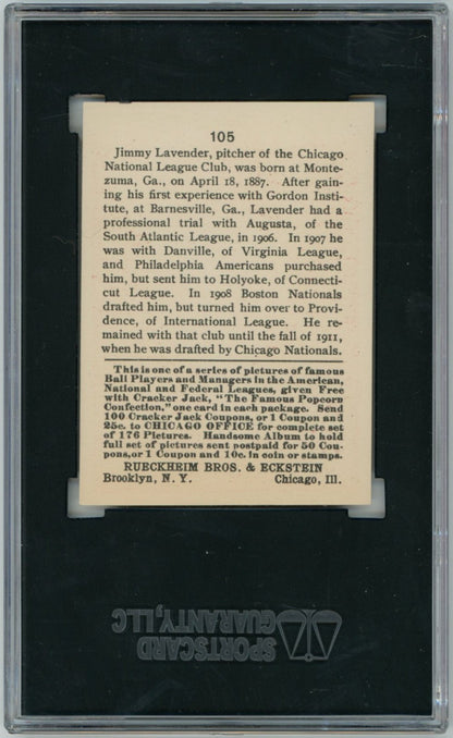 1915 Cracker Jimmy Lavender SGC 7.51