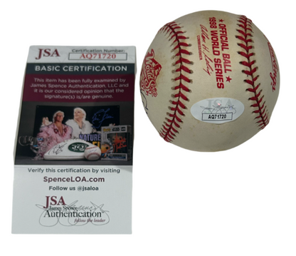 David Cone Signed 1998 World Series Ball JSA1