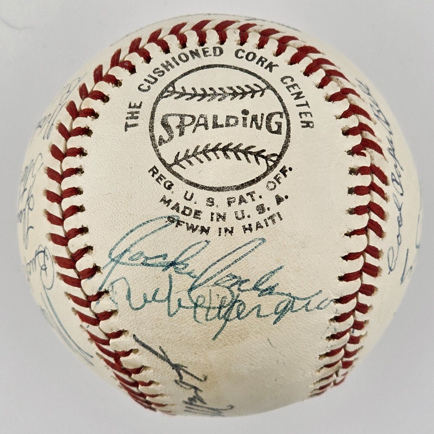 1970s Hall of Fame Induction Signed Baseball. 18 Signatures. PSA/DNA