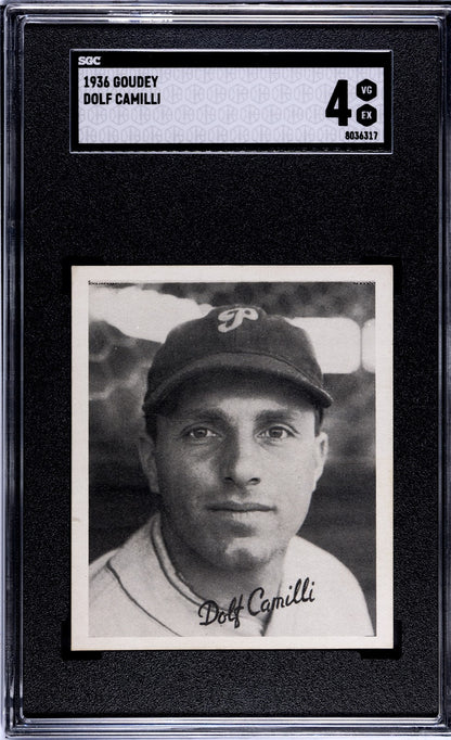1936 Goudey Dolf Camilli, SGC 40