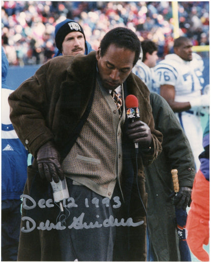 1993 O.J. Simpson Trial Photograph, Gloves. Signed Debra Guidera. COA Provenance0