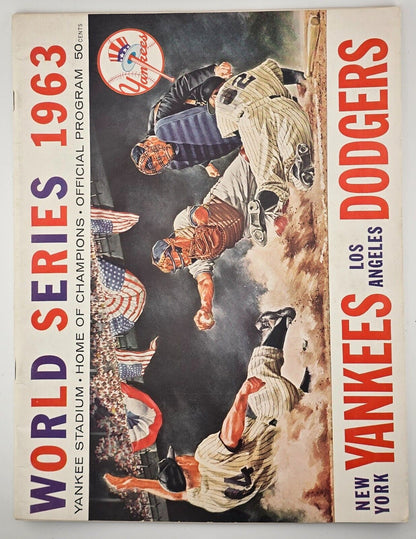 1963 World Series Official Yankee Stadium Program. NY Yankees vs LA Dodgers