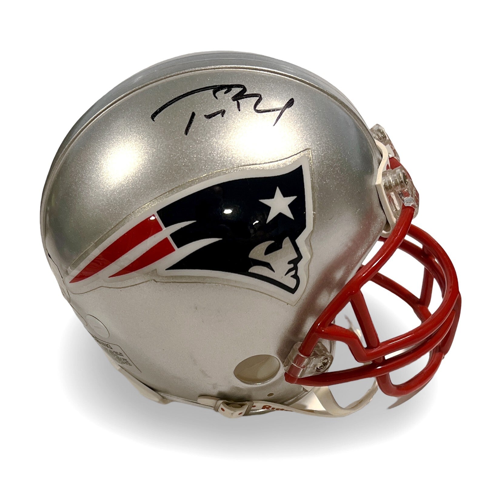 Tom Brady Signed New England Patriots Mini Helmet. Steiner, TriStar &amp; MM1