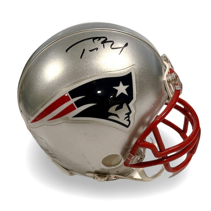 Tom Brady Signed New England Patriots Mini Helmet. Steiner, TriStar &amp; MM1