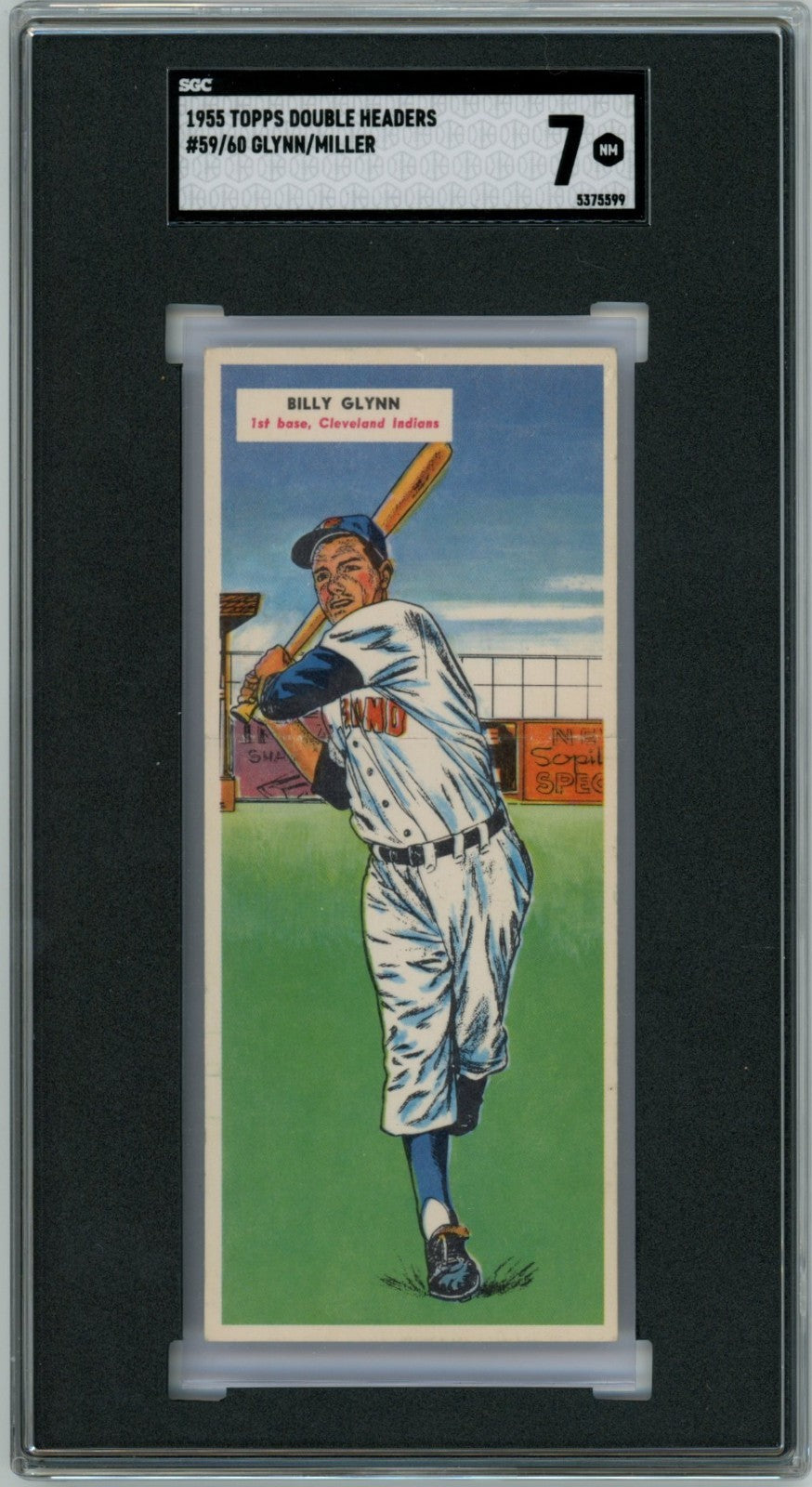 1955 Topps Double Headers Billy Glynn Bob Miller 