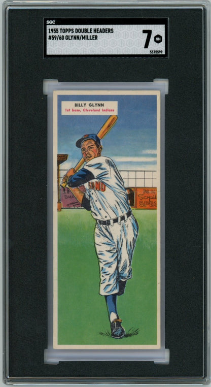 1955 Topps Double Headers Billy Glynn Bob Miller 