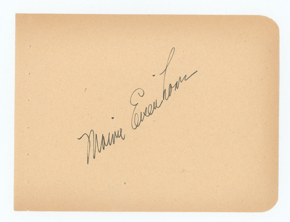 First Lady Maime Eisenhower Signed Album Page. Dwight Eisenhower&