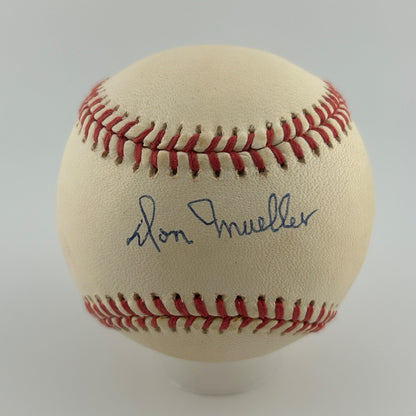 Don Mueller Single Signed Baseball. Auto JSA0