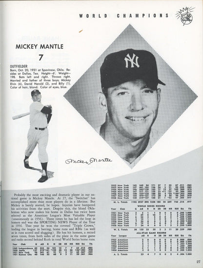 1959 Yankees Yearbook