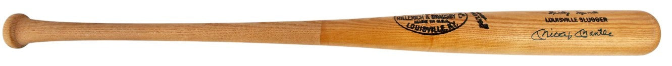 Mickey Mantle Signed Bat, Louisville Slugger. Signature Model. JSA1