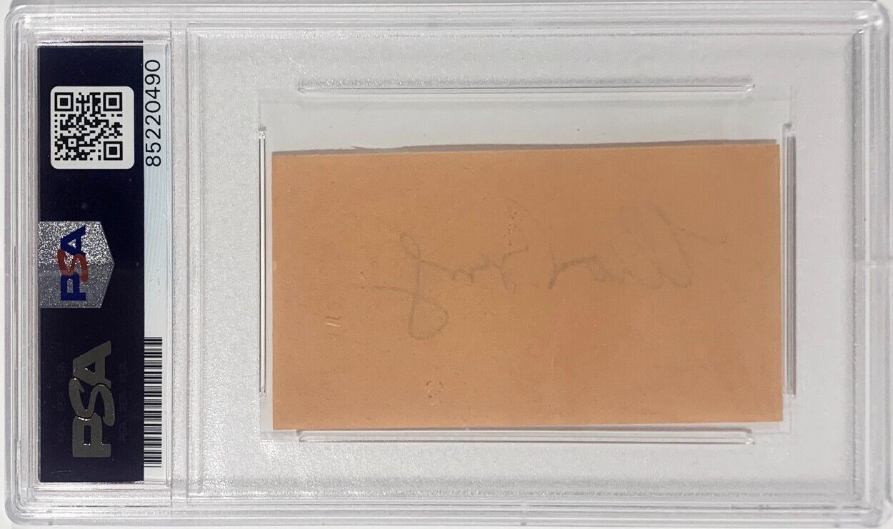 Moe Berg Signed Autograph Display, The Catcher Was A Spy. Auto PSA