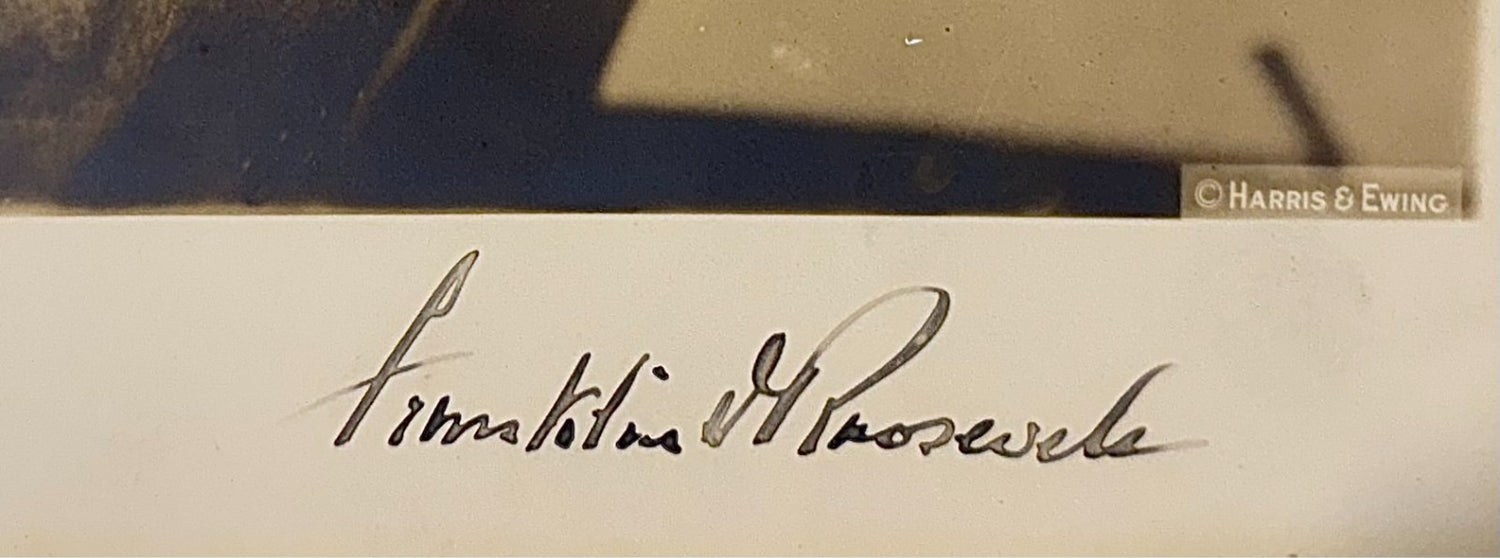 President Franklin D. Roosevelt FDR Signed Photograph. Charles Hamilton. PSA3