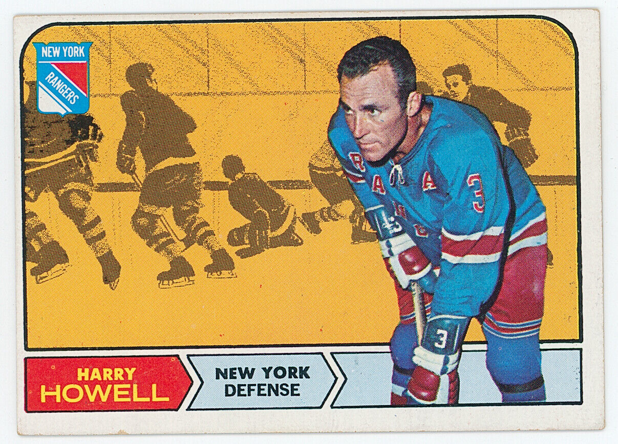 1969 Topps NY Rangers Lot of 4. Gilbert, Howell, Hadfield, Giacomin.