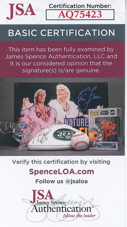 Sam Huff Signed 8x10 Photo. NY Giants HOF. JSA1