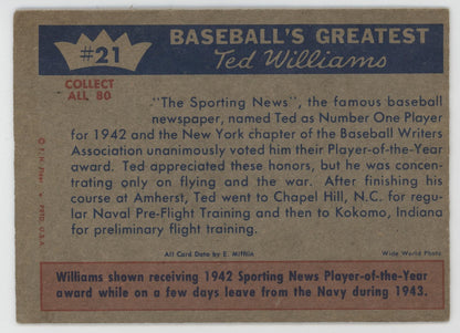 Ted Williams 1959 Fleer 