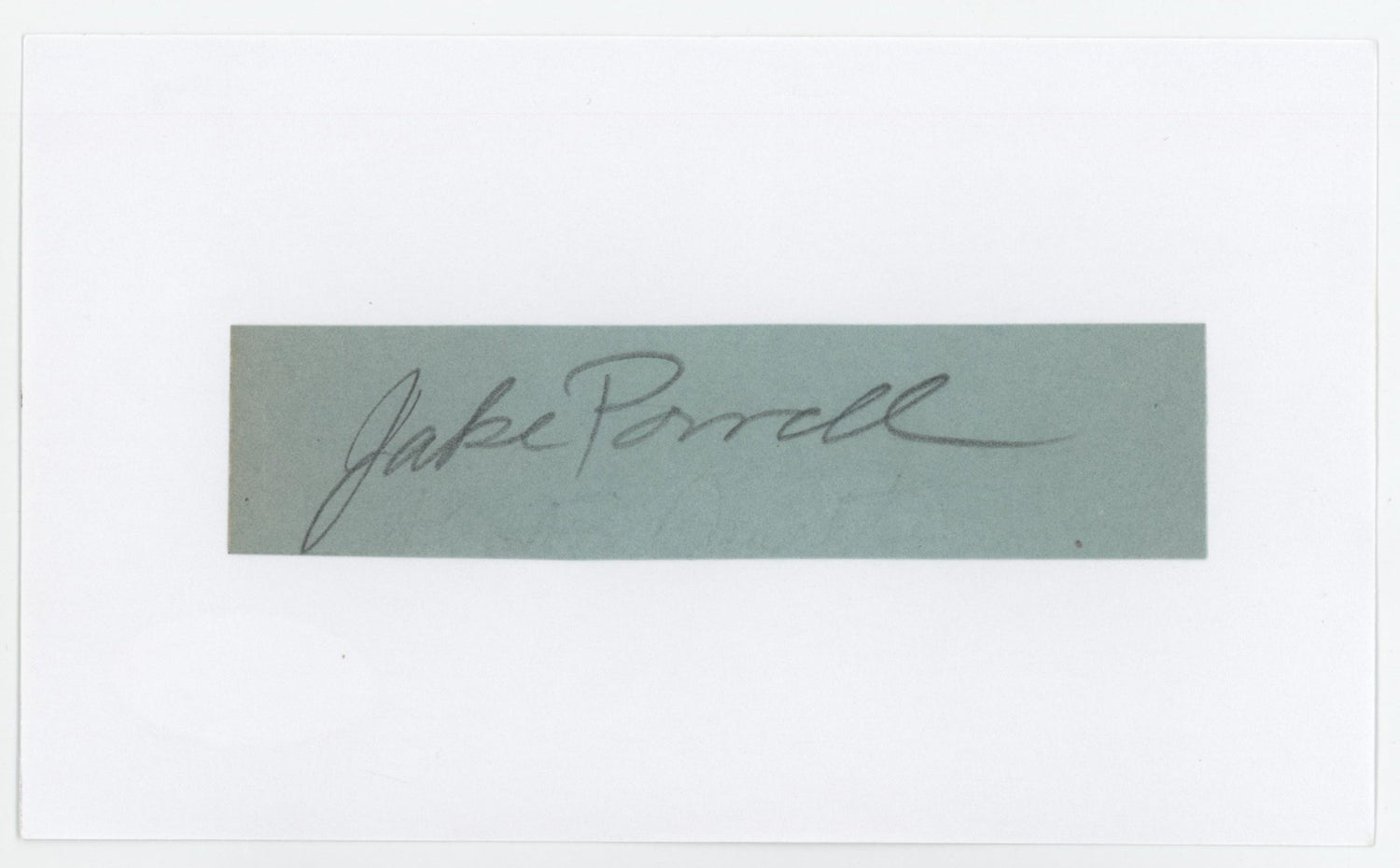 Jake Powell Signed Autograph. JSA. New York Yankees0