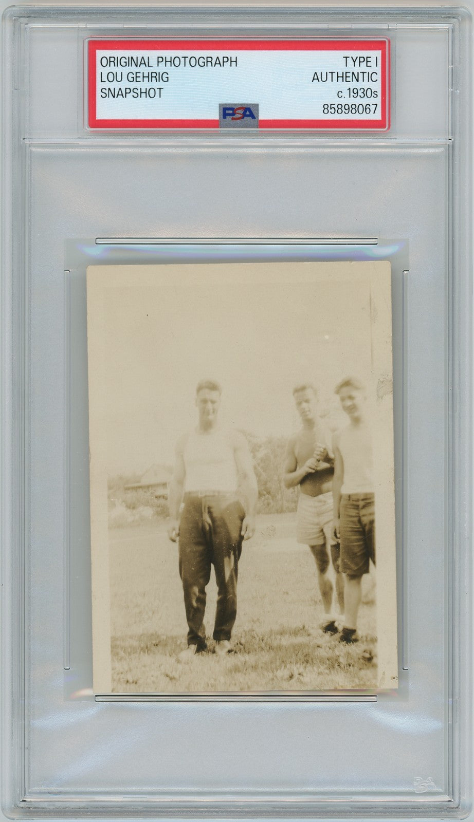 Lou Gehrig Type 1 Original Photo, 1930s Snapshot. PSA0