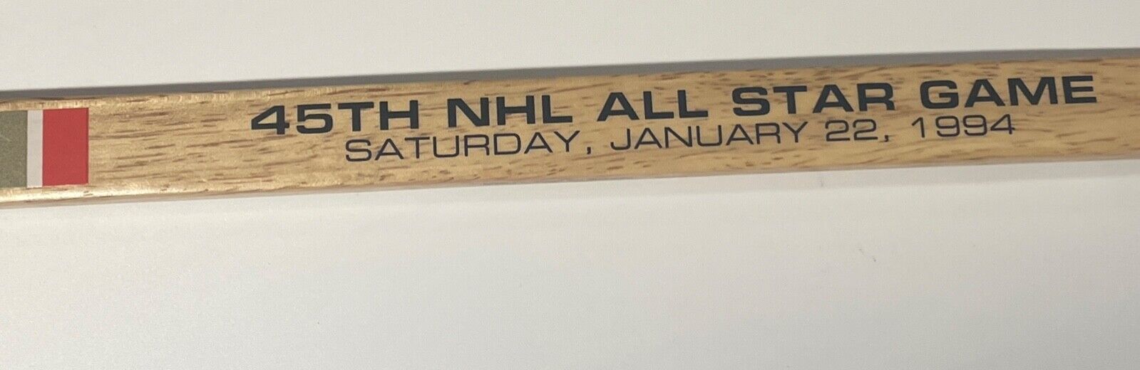Mark Messier + Brian Leetch Signed Mini Hockey Stick, 1994 Stanley Cup MSG. JSA