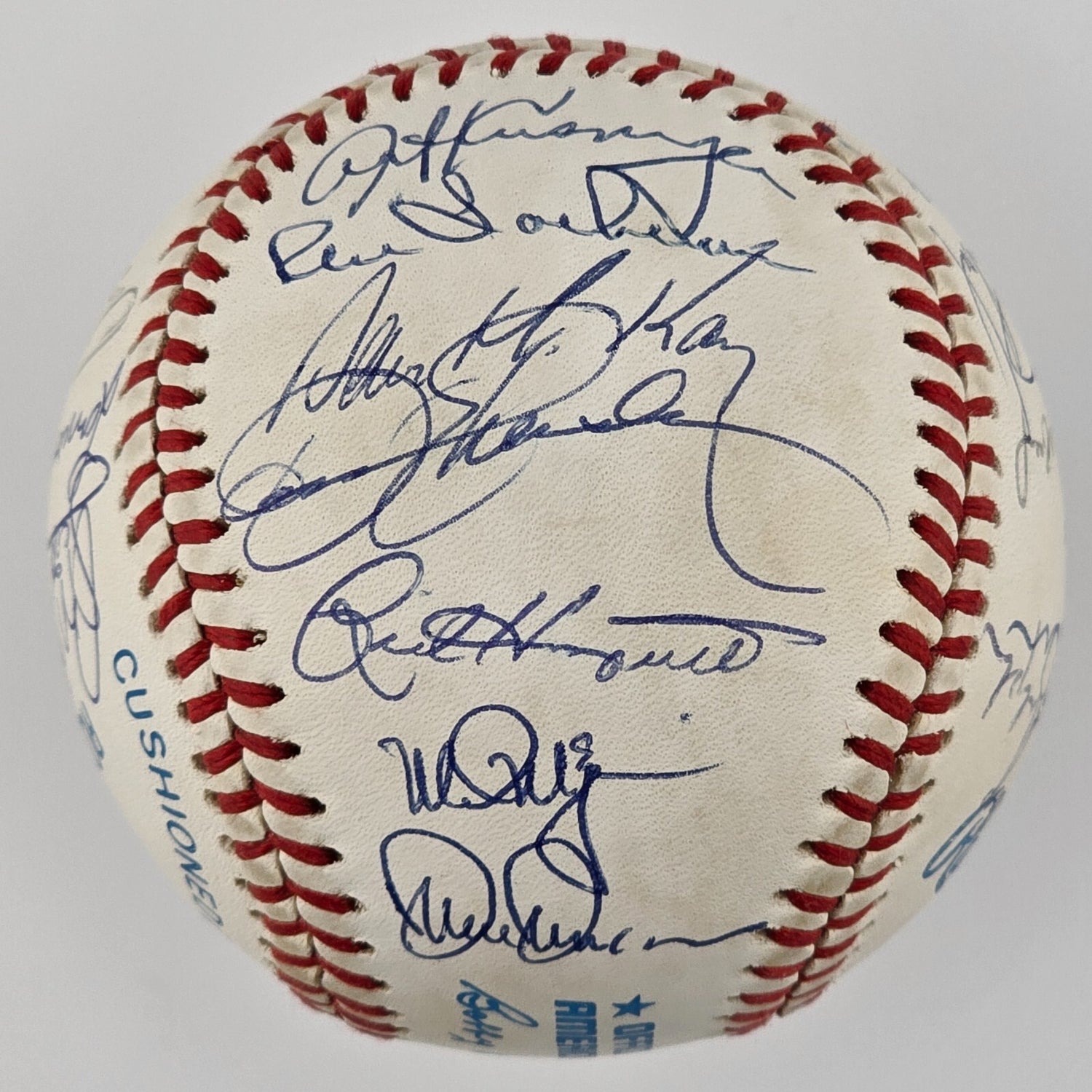 1990 Oakland Athletics Signed Ball. LaRussa, Eckersley. 28 Sigs. W.S Champs. JSA4