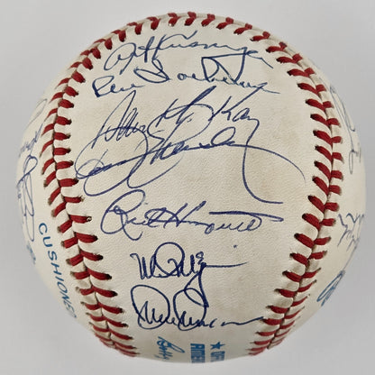 1990 Oakland Athletics Signed Ball. LaRussa, Eckersley. 28 Sigs. W.S Champs. JSA4