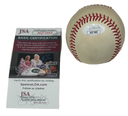 Jim Abbott Signed No Hitter Ball JSA1