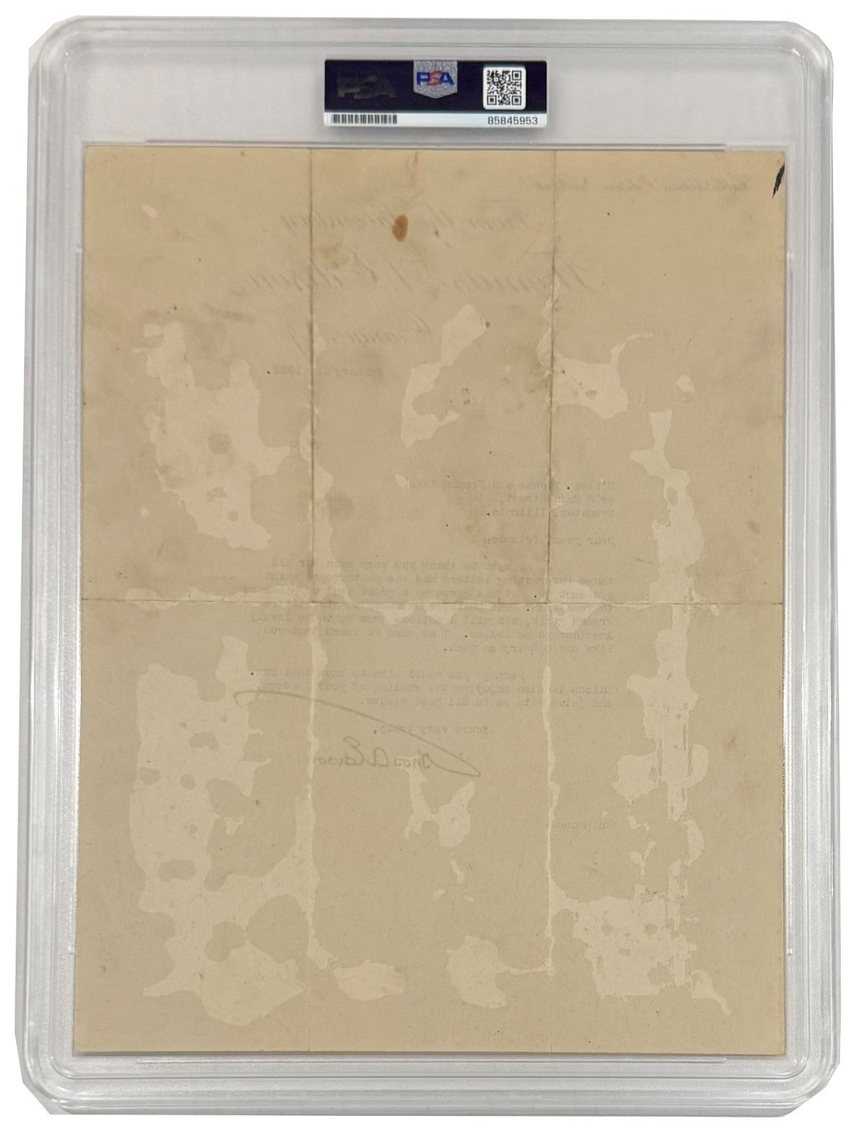 Thomas Edison Signed Letter. Auto Graded PSA Mint 92