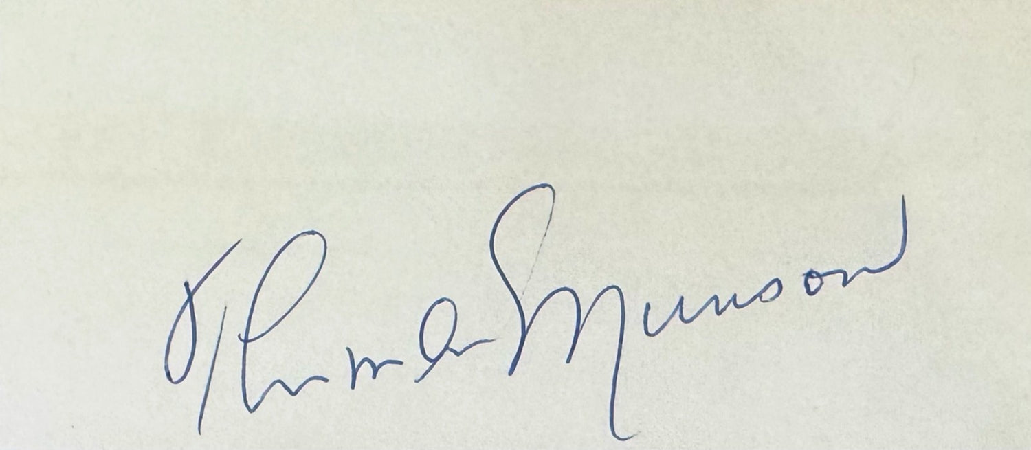 Thurman Munson Signed Custom Autograph Display1