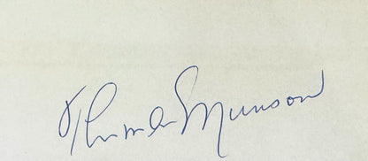 Thurman Munson Signed Custom Autograph Display1