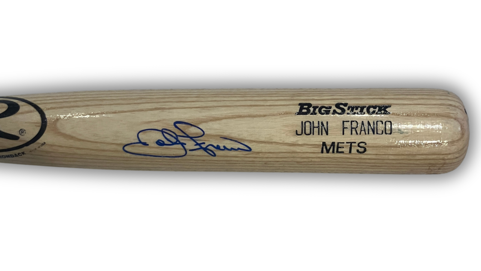John Franco Signed Game-Issued NY Mets Baseball Bat. Auto JSA2