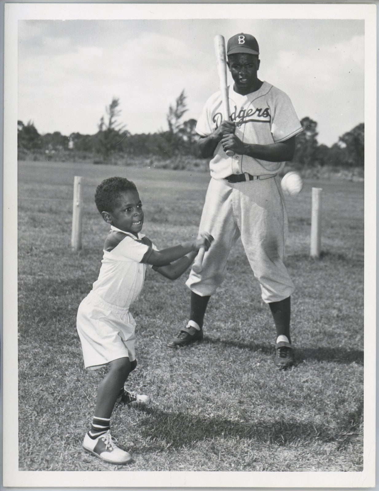 1951 Jackie Robinson Type 1 Original Photograph, Herb Scharfman Photo. PSA1