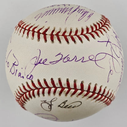 2000 World Series Signed Baseball. Barry Halper Coll, Torre, Berra. 11 Sigs. JSA0