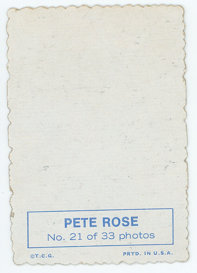 1969 Topps Deckle-Edge Pete Rose. 